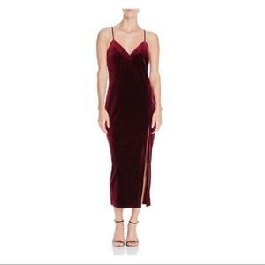 Bardot Velvet Midi Dress